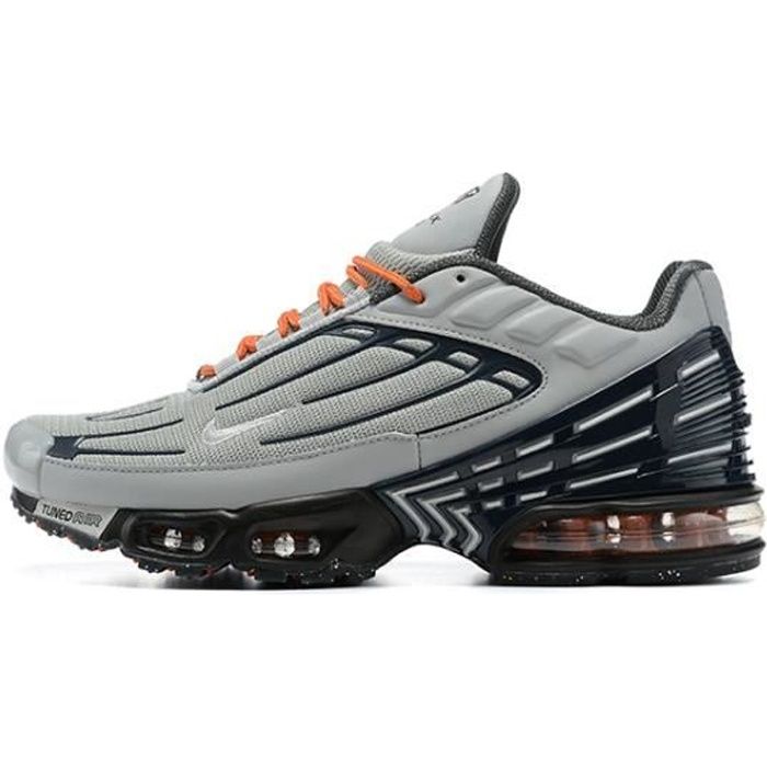 Baskets Nike Air Max TN 3 TXT Homme de Entrainment Pour Running Gris Orange  - Cdiscount Sport