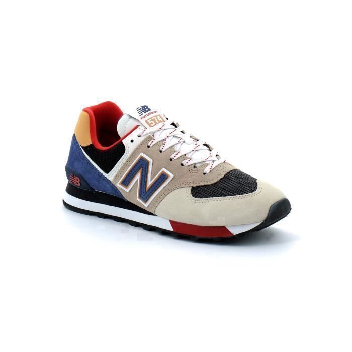 New balance ml574 Beige Tan bleu Cdiscount Chaussures