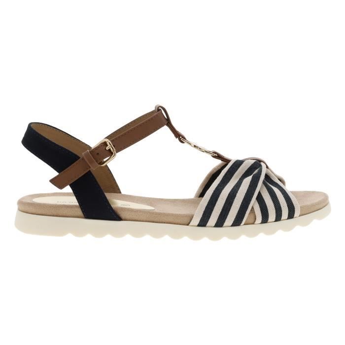 Nu pied discount bleu marine femme
