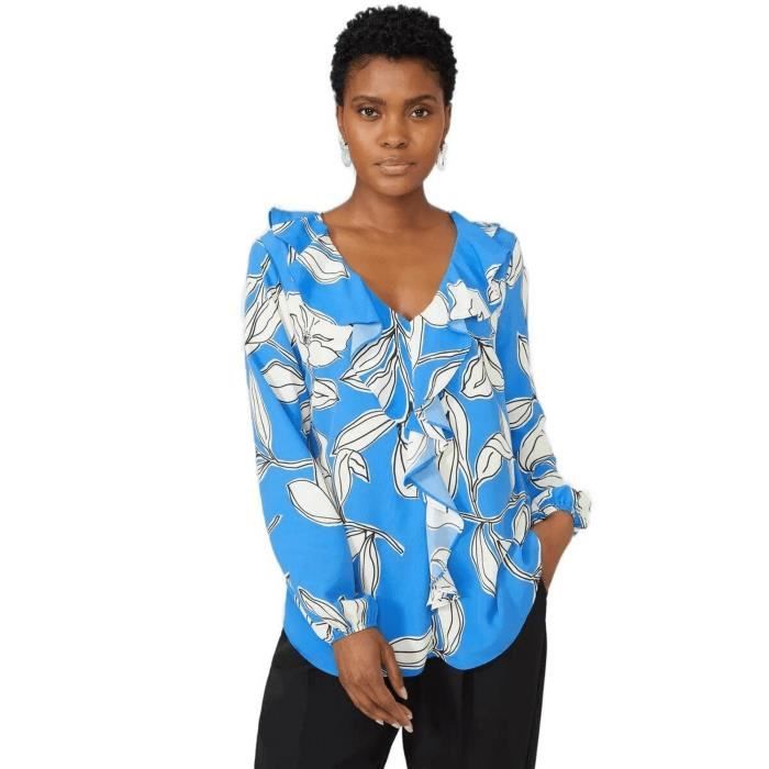 Robe Femme Principles - Motif Noir Et Crème Avec Détail Cravate - Taille 10 - Occasion Très Bon état