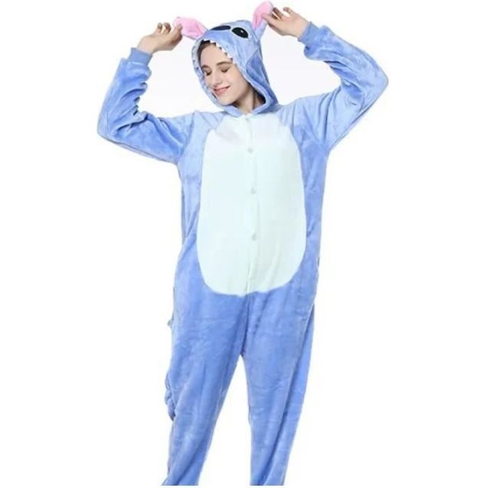 Costume de cosplay Stitch pour enfants, combinaison bleue CAN o