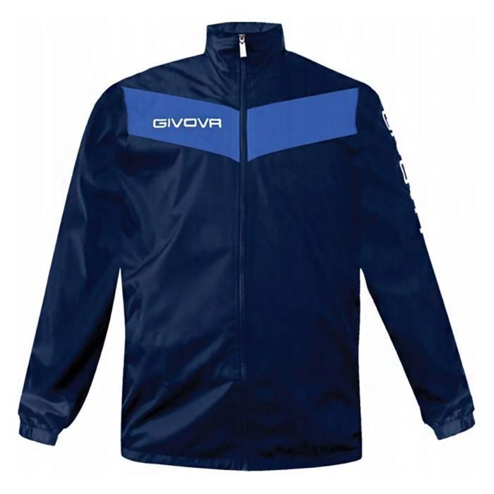 GIVOVA Veste imperméable homme navy/royal - doublure mesh capuche dissimulée - 2XL