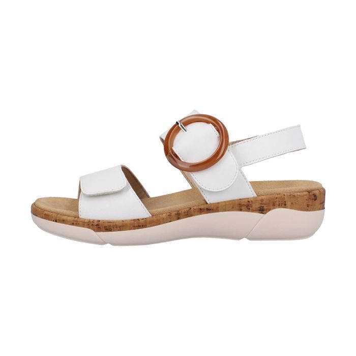 Sandales blanches best sale cuir femme