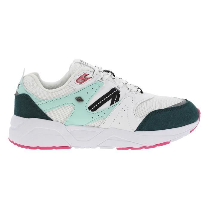 BK Baskets basses semi-compensées - BK - blanc - femme - textile - lacets