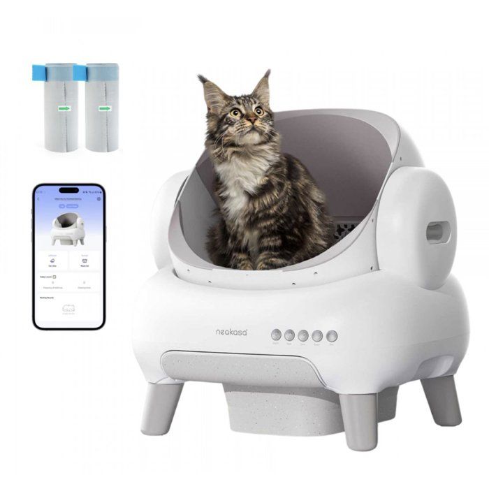 Litière automatique - NEAKASA - M1 - Grands chats - Blanc