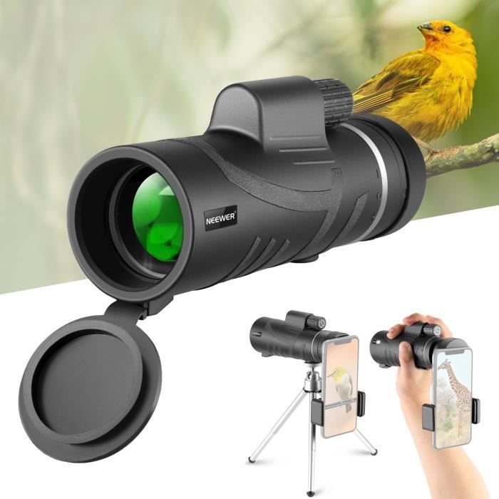 Télescope monoculaire-16x55 monoculaire HD Haute Puissance pour Adultes avec Support et trépied