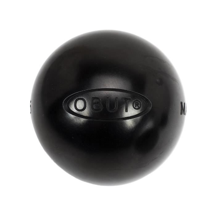Boules de pétanque Match noire (0) 72 mm - Obut 680g Noir