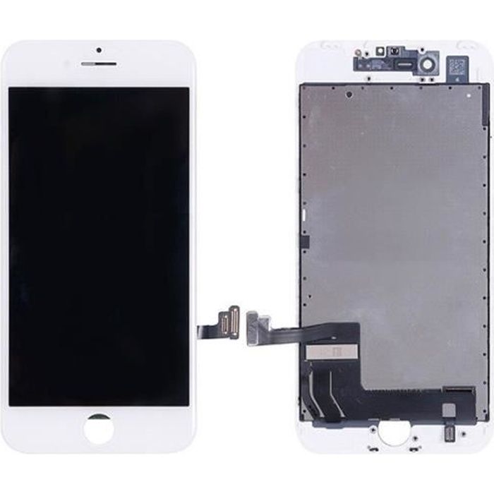 Écran LCD Retina Blanc Pour IPhone 8 Plus - Vitre Tactile Avec Châssis - Qualité AAA