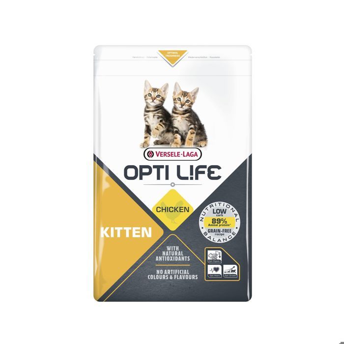 Meilleurs prix pour Croquette - OPTILIFE - Chaton - 2.5 kgs - Junior - Petit