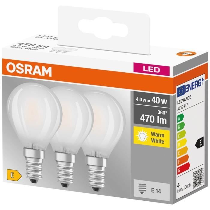 Ampoule LED E14 dimmable Osram - blanc