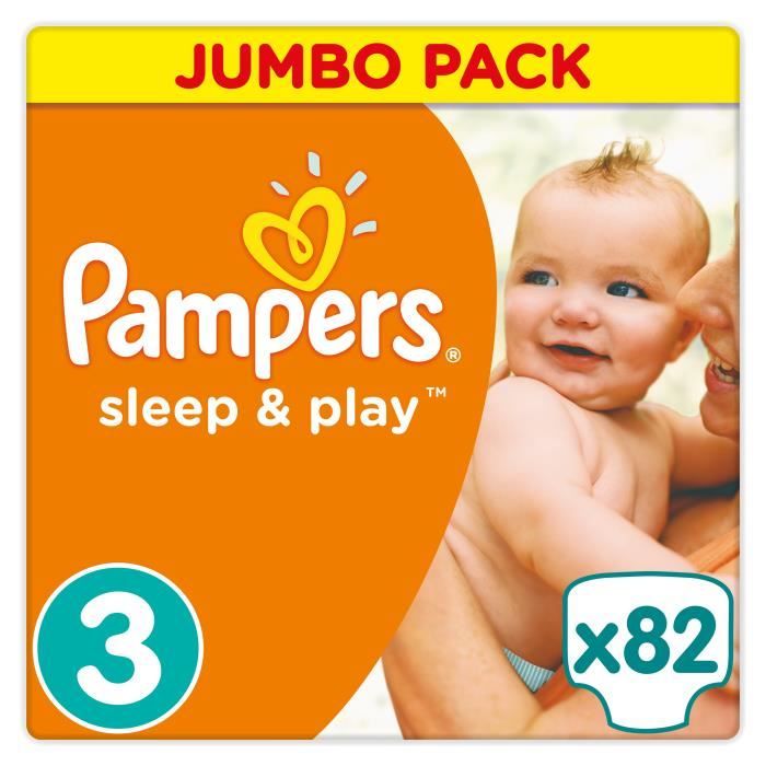 Pampers Sleep & Play Taille 3 De 5 à 9kg 82 Couches Cdiscount
