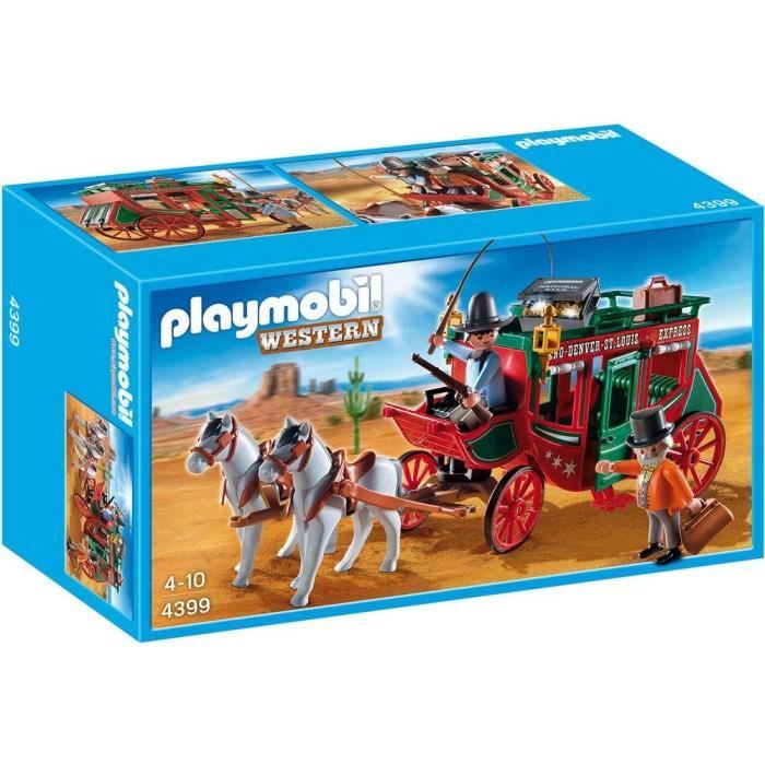 PLAYMOBIL 4399 Diligence Western - Cdiscount Jeux - Jouets