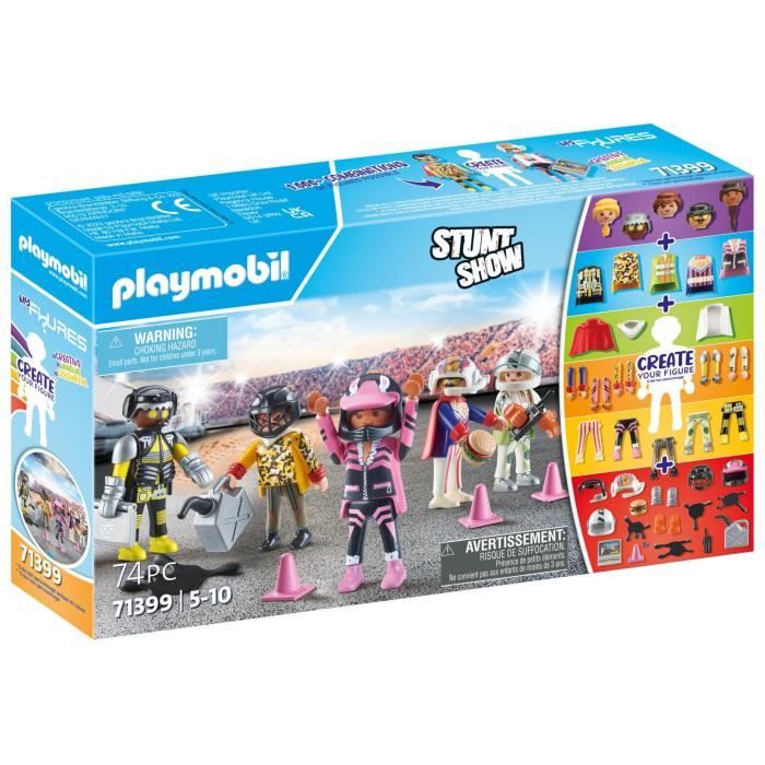 PLAYMOBIL - My Figures : Cascadeurs - Stunt Show - 74 pièces - Dès 5 ans