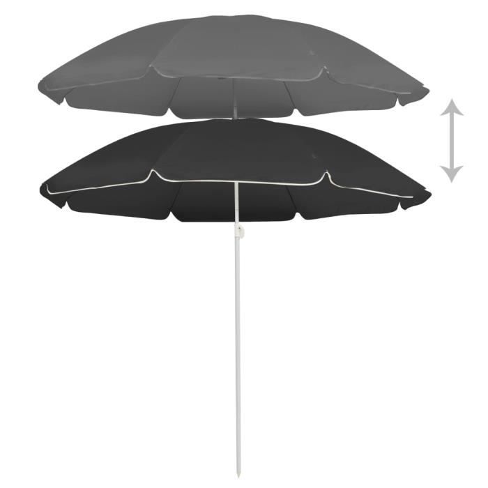 SCHNEIDER Parasol Locarno antraciet 180x120 cm SCHNEIDER Parasol Locarno antraciet 180x120 cm