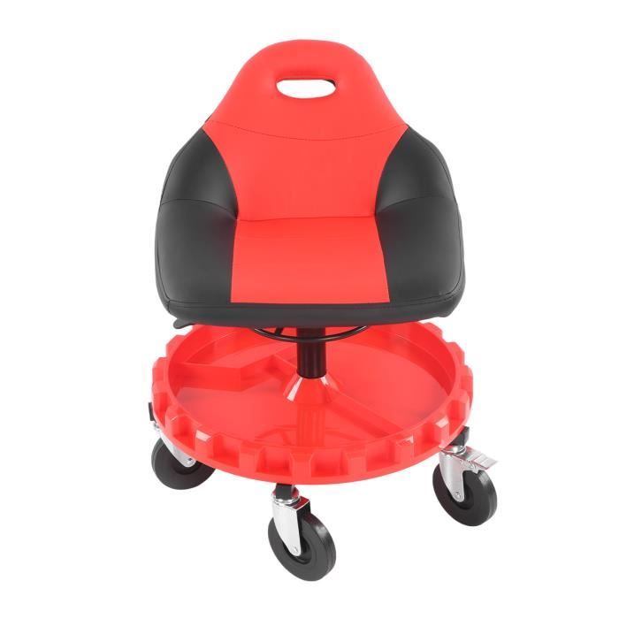 Tabouret Roulant De Mécanicien SMART JERRY - 5 Tiroirs De Rangement - Capacité 150 Kg - Roues Avec Freins - Siège Confortable Polyuréthane - Pour Garage, Atelier, Bricolage