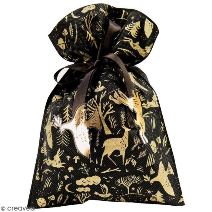 ba&sh sac cadeau sac cabas noir en papier taille 38 x 33 x