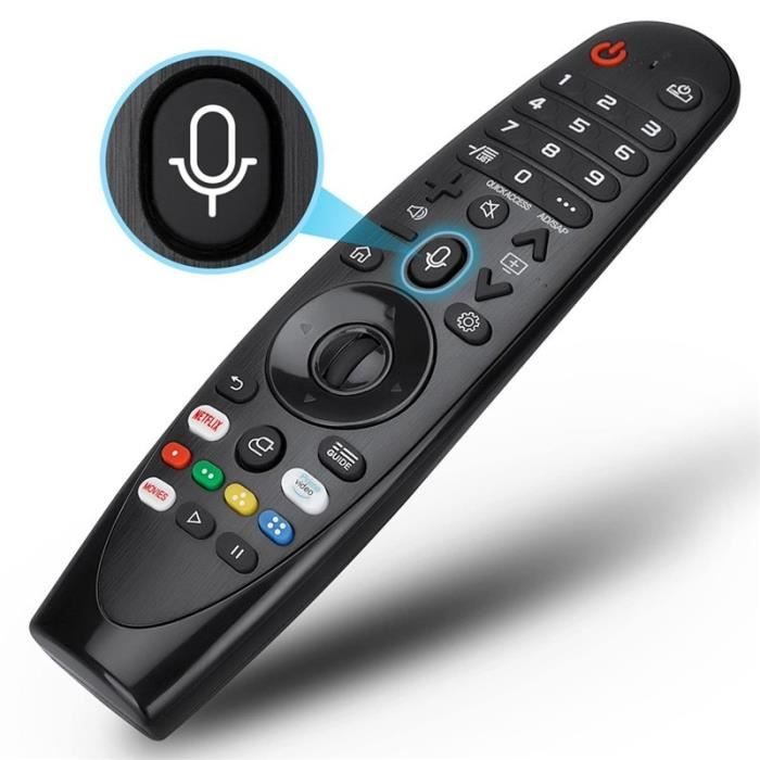 Télécommande Universelle Pour Smart TV LG – Modèles Récents | Design Standard Noir | Compatible AKB74915305 Etc.