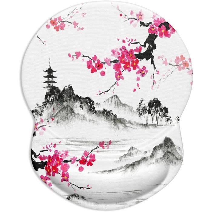 Tapis De Souris Ergonomique Avec Repose-poignet En Gel, Marbre