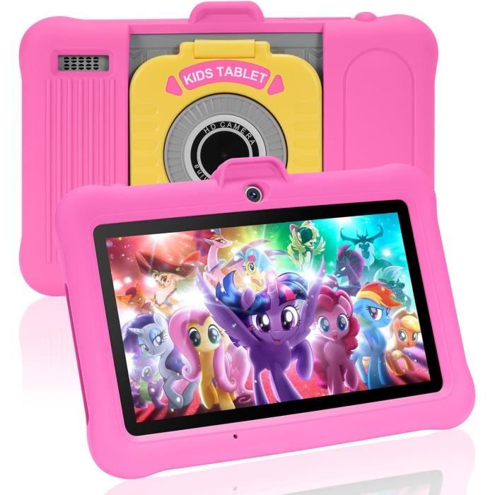 Tablettes SANNUO Android 7 produits certifiées GMS 3+5 Go RAM 64 Go ROM (Carte TF de 128 Go) – Rose