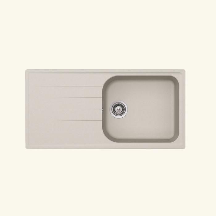 Évier granit beige everest Schock VIOLA 1 grand bac 1 égouttoir 500x1000 Évier granit beige everest Schock VIOLA 1 grand bac 1 égouttoir 500x1000