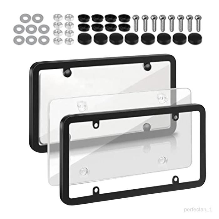 Kit Cadre AV/AR Télécommandé Support De Plaque Immatriculation