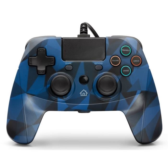 Manette filaire Pad 4S CAMO snakebyte pour PS4 3 mètres