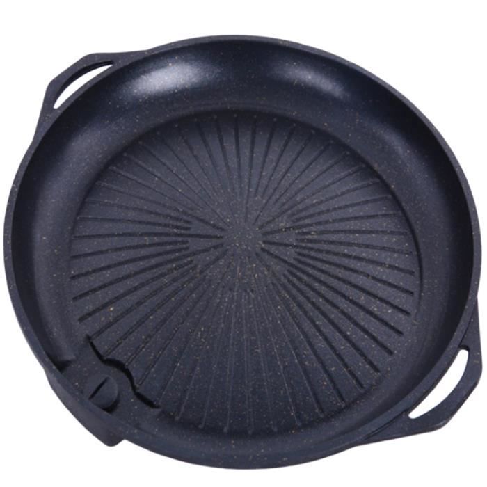 Pierre Ronde Plaque de Cuisson Bbq Grill Plaque pour Barbecue Sans FuméE AntiadhéSif Barbecue Pierre Ronde Plaque de Cuisson Bbq Grill Plaque pour Barbecue Sans FuméE AntiadhéSif Barbecue