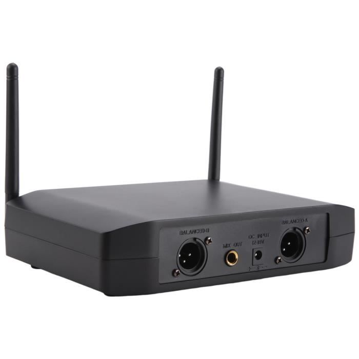 Kit Microphone UHF Double Canal Avec Bluetooth 5.0 - Parfait Pour Le Karaoké Et Les Fêtes