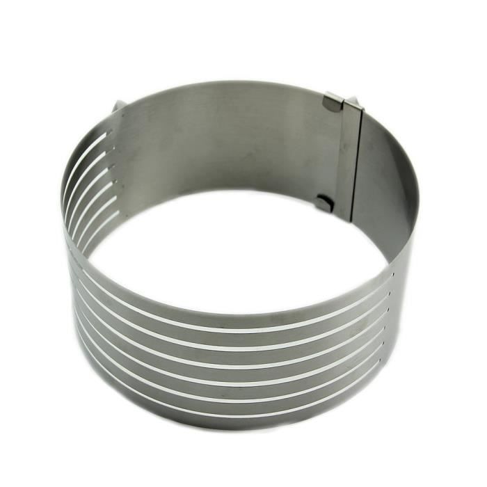 Moule De Gateau Extensible Inoxydable Reglable De 16 A Cm Taille 8 5 Cm Cdiscount Maison