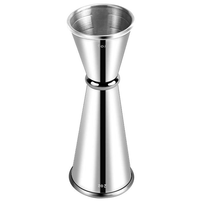 Jigger pour Barman, Double Cocktail Jigger Jigger en Acier Inoxydable