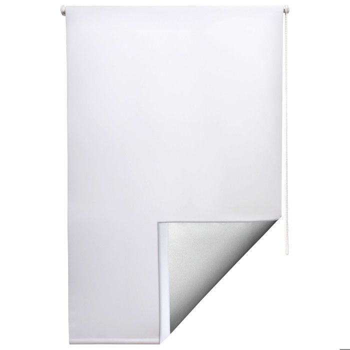 Store Occultant Sol Royal K24 - Blanc 90x175cm - Isolation Thermique - Montage Sans Perçage