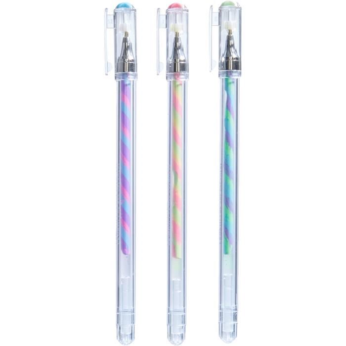 LEGAMI - Lot de 3 stylos gel multicolores, 1 x 14,5 cm, diamètre