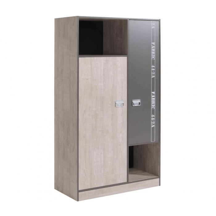 Armoire 2 Portes Enfant En Bois Ar1026 Terre De Nuit Achat Vente Armoire De Chambre 3700595167399 Cdiscount