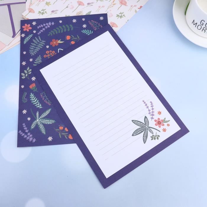 Papier à lettre fleur - Beaux papiers à lettres - Papier enveloppe ...