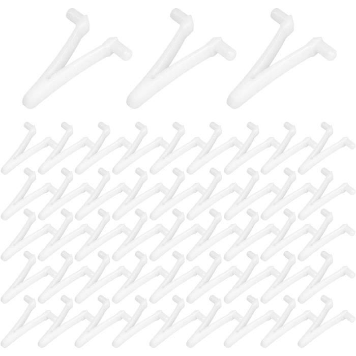3 Clips Universels En Acier Inoxydable Pour Poteaux De Piscine - Compatible 1-1/4" - Double Broche