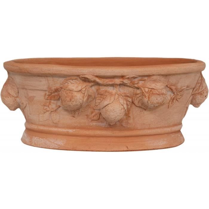 Pot Terre Cuite émaillée Cancale Urbain D17 | Leroy Merlin