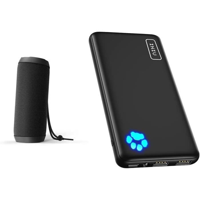 Urban Box 2 Black Noir Onyx & Iniu Batterie Externe, Power Bank Ultra Mince  3A Charge Rapide 10000Mah 3-Port Usb C Chargeur P[J3757] - Cdiscount  Téléphonie