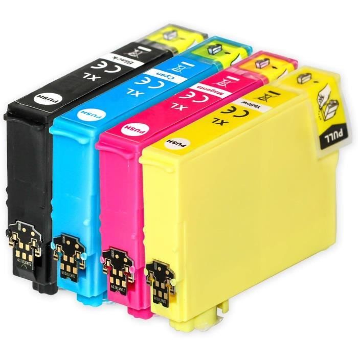 Lot De 8 Cartouches D'encre Compatibles Pour Imprimante XP405 - T1805/T1815, Non-OEM