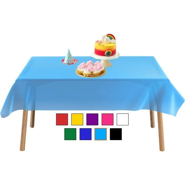 Teruntrue Lot De 2 Nappes Carrées Noires 132x132 Cm - Nappes De Table