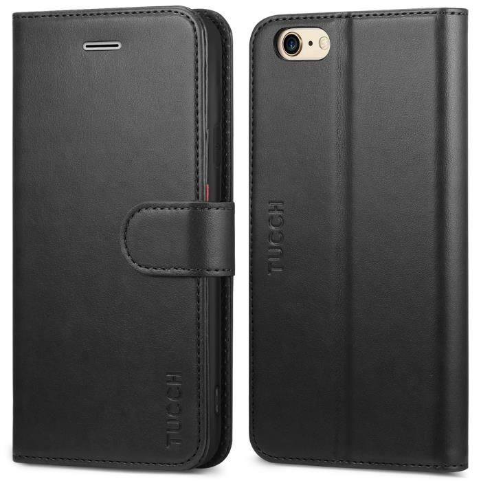 Housse Portefeuille IPhone XR AURSTORE - Cuir PU - Emplacements Cartes - Fonction Support - Protection Complète