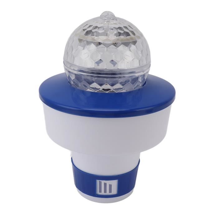 Flotteur De Chlore De Piscine, Distributeur De Chlore De Piscine Avec Lumiere Solaire Distributeur De Chlore Flottant
