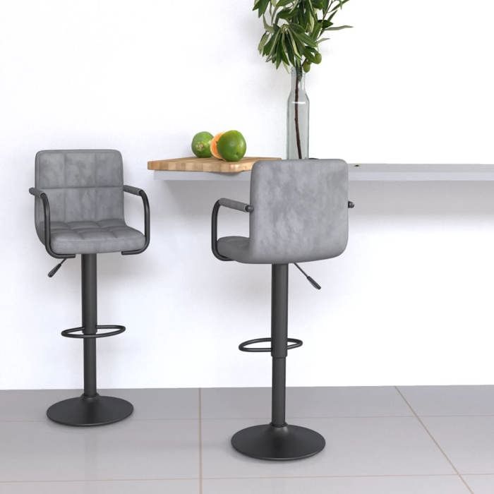 vidaXL Lot de 2 Tabourets de Bar Chaise de Pub Siège de Bistrot Meuble de Salle à Manger Cuisine Salon Maison Intérieur 334659