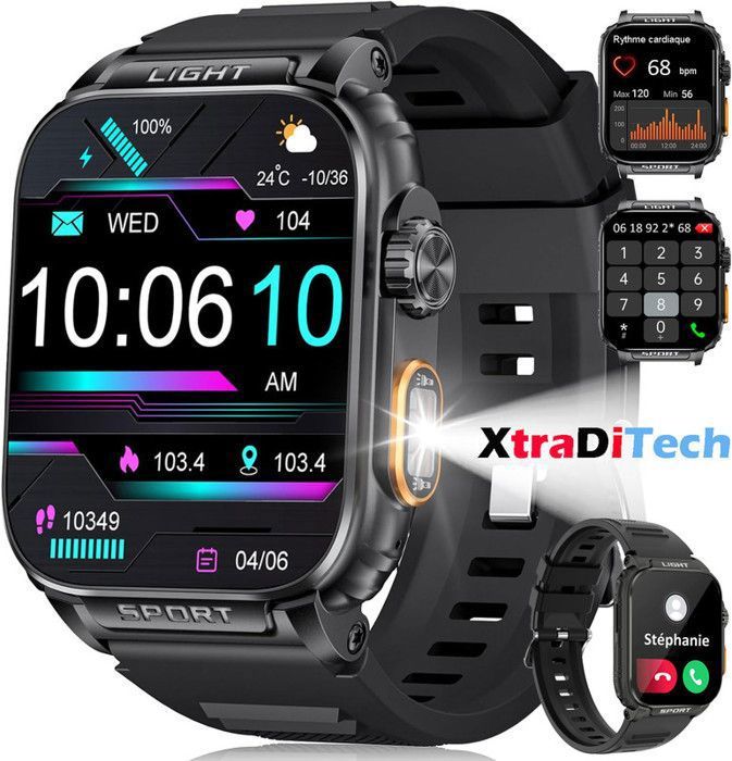 Montre rectangulaire homme hot sale sport