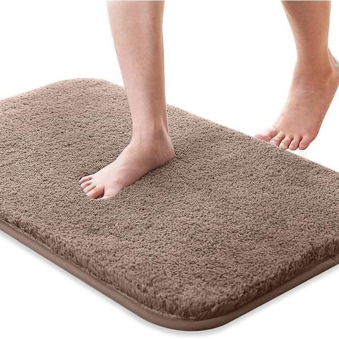 Joli Tapis De Bain En Forme De Fleur Jaune - Microfibre Douce, Absorbant, Antidérapant 65x65 Cm Pour Salle De Bain