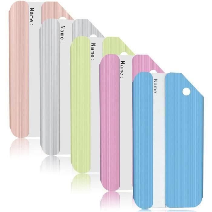 Lot De 30 Grandes étiquettes à Bagages Vierges Avec Cordelette - Idéal Pour Identifier Vos Valises En Voyage - Style Vacances