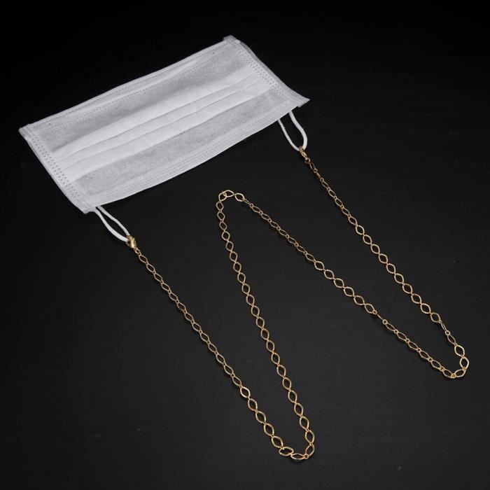 DNLKWGO Élégante Chaîne De Maintien De Lunettes Tendance Pour Femme Avec Fausses Perles, Argenté., Taille Unique