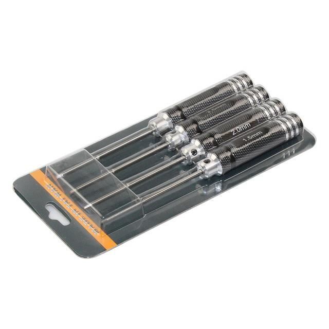 Set De 4 Tournevis à Douille Hexagonale 4,0/5,5/7,0/8,0 Mm Pour RC Hélicoptère, Voiture, Bateau – Outillage Durable En Alliage D’aluminium