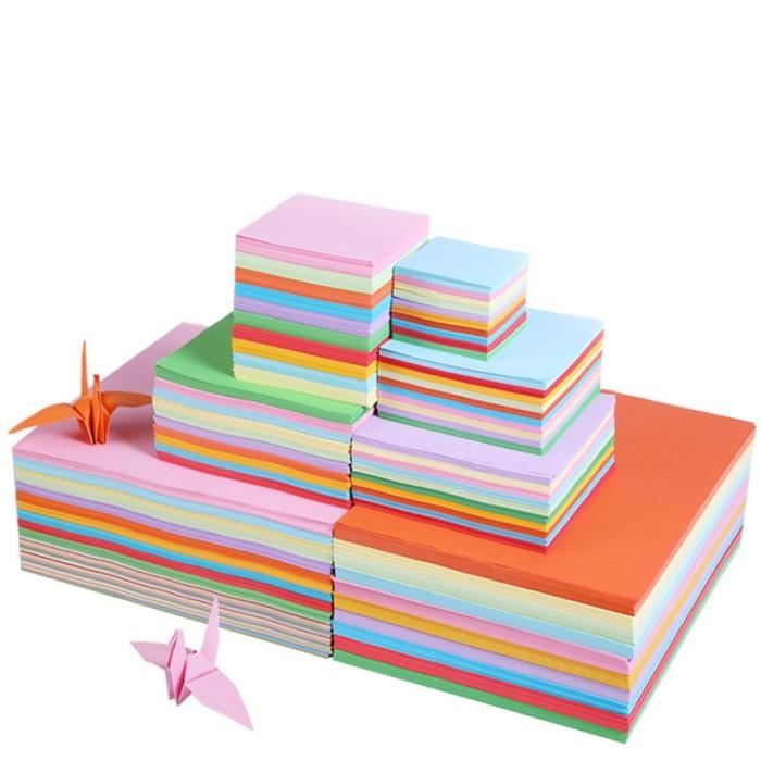 Papier Origami , Paquet De 100 feuilles - 10 Vif Couleurs - Réversible -  Carré , Facile Pliable En Papier Pour Enfant Adulte Débutants Formation  arts & Artisanat Projets, Mode en ligne