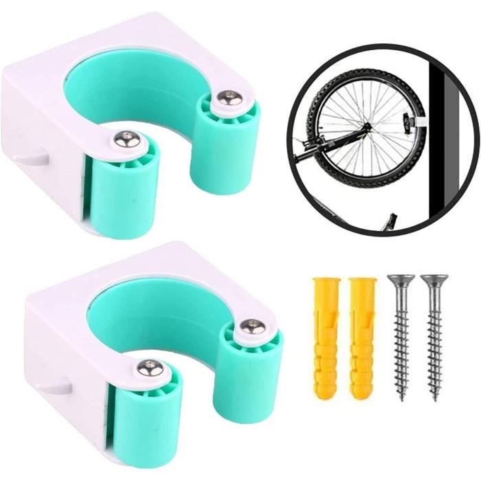 Lot De 4 Supports Muraux Pour Balai Avec Crochet - Rangement Sans Perçage Salle De Bain, Cuisine, Garage, Acier Inoxydable