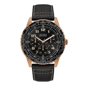 Montre Guess Homme/unisexe - Cadran Marron, Bracelet Cuir Marron - Multifonctions Quartz - Neuve Avec étiquettes - Tendance